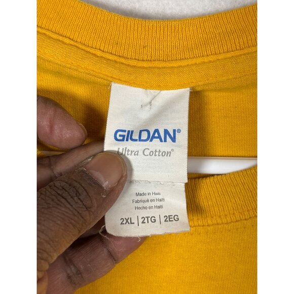 University Of New Haven 100th Anniversary T-Shirt 2XL Gildan Ultra Cotton Yellow - Picture 3 of 11